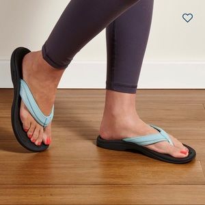 OluKai Ohana aqua Woman’s Beach Sandals